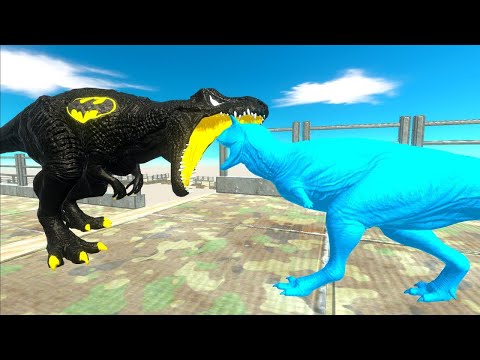 BATMAN T-REX DEATH CLIMB - Animal Revolt Battle Simulator