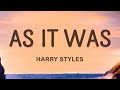 Harry Styles - As It Was (Lyrics)