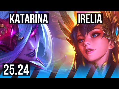 KATARINA vs IRELIA (MID) | Perfect KDA: 12/0/3 | KR Master | 25.24