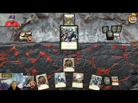 Pantallazo de la versión digital del juego Epic Card Game