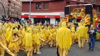 preview picture of video 'Carnaval Corazonistas Vitoria-Gasteiz 2014 calentamiento domingo comparsa'