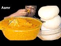 African food mukbang/ banga soup and cassava fufu