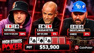 Unbelievable Three Way Setup on High Stakes Poker!