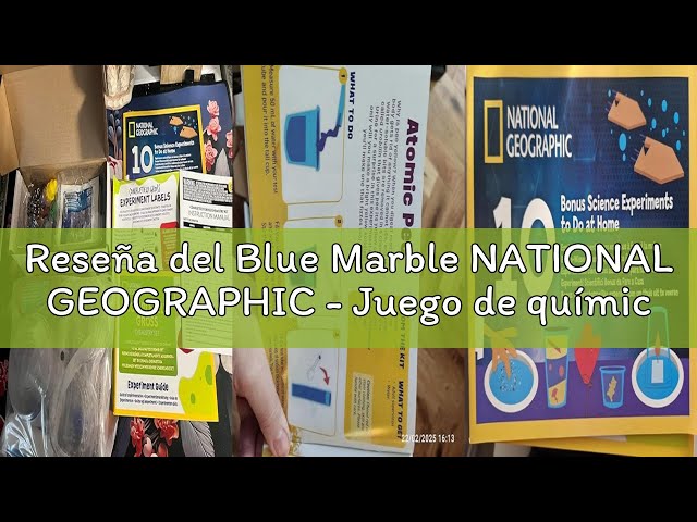 Vídeo relacionado con NATIONAL GEOGRAPHIC - Juego de química bruta - 20 experimentos científicos brutos para niños, diseccionar un cerebro, estallar células sanguíneas y más, gran kit de ciencia CTIM para niños