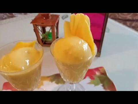 Mango ice cream|| home made|| mango ice cream