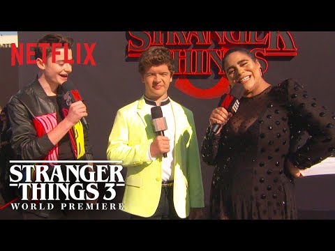 Gaten Matarazzo & Noah Schnapp | Stranger Things 3 Premiere | Netflix