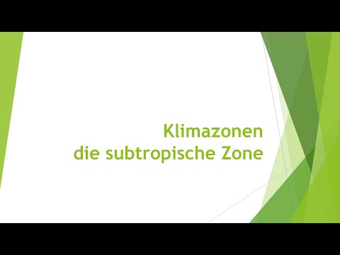 Geographie: Klimazonen - subtropische Zone einfach und kurz erklärt