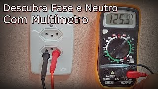 Como Descobrir Fase e Neutro da Tomada com Multímetro - Faça Você Mesmo - FVM