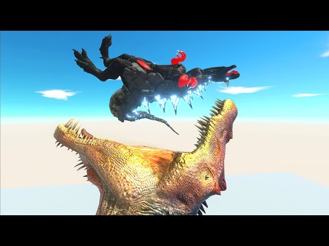 Dinosaur Head Eats Workshop Units - Animal Revolt Battle Simulator