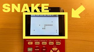 How to program snake on Ti-84 Plus CE