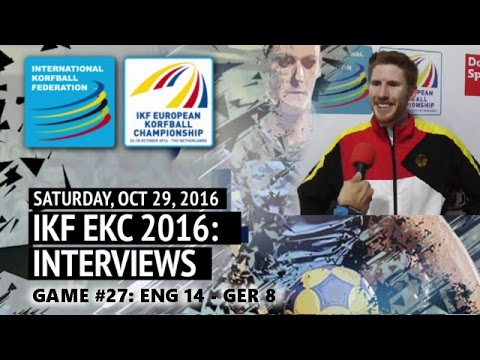 After match Moments: Game#27: ENG - GER (IKF EKC2016)