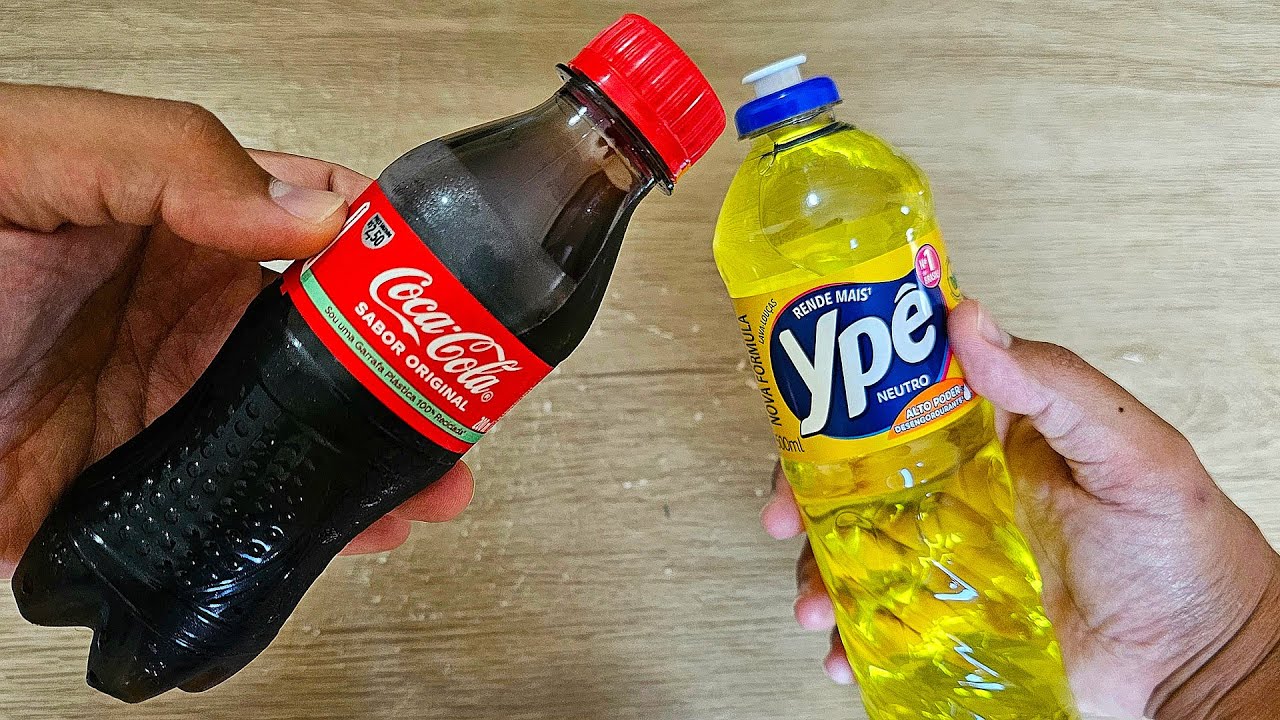Misture DETERGENTE com COCA-COLA e não precisa mais comprar no mercado