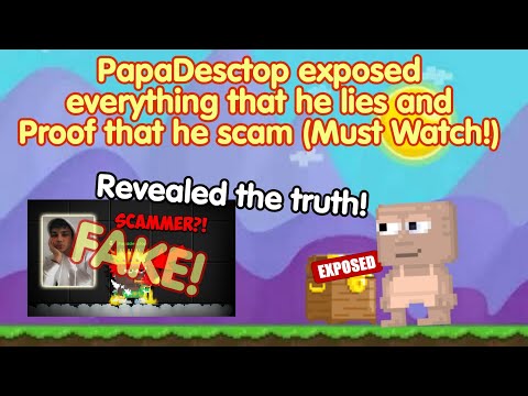 PapaDesctop Exposed that he lie (PROOF) | Growtopia