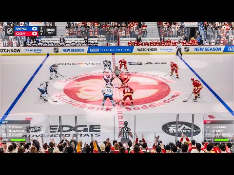 Calgary Flames vs Winnipeg Jets 10/20/2025 NHL 26 Gameplay