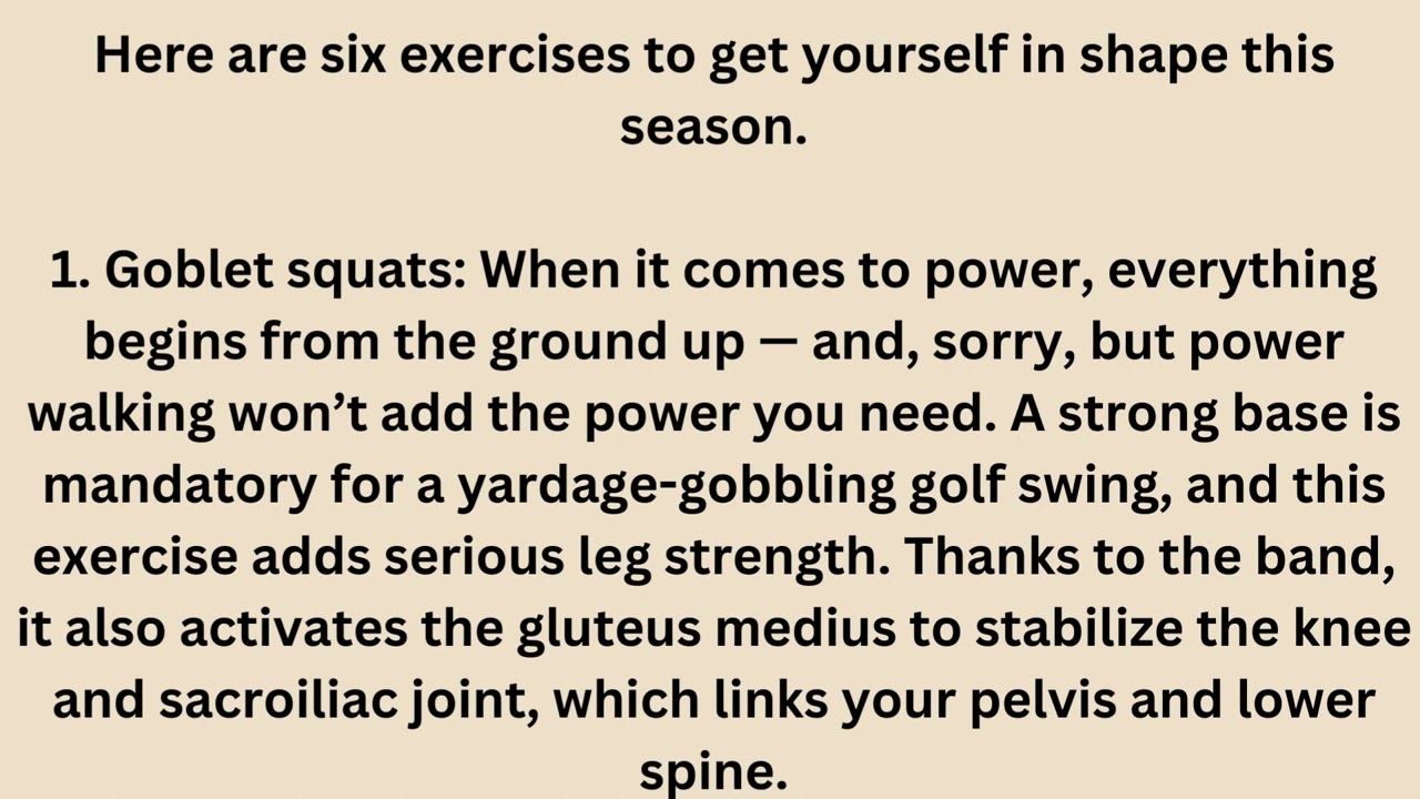 Ethan Franciscotty: 6 effective exercises to get your golf game in shape in 2023