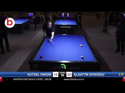 KUTSAL ENGÜR & ALAATTİN AYDOĞDU Bilardo Maçı - 2020 VETERANLAR 1.ETAP-V FİNAL