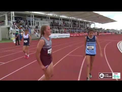 U13 Womens 200m Hurdles - Heat 1 - 2018 Coles Little Athletics Championships