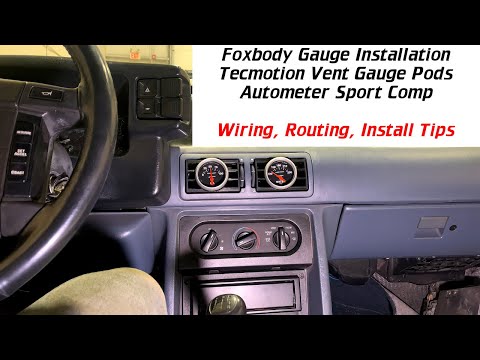 How to Install Gauges in a Foxbody Mustang
