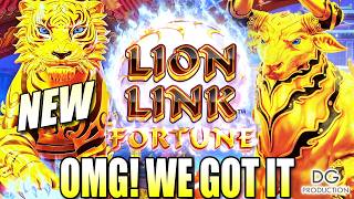 🚨NEW🚨OMG LION LINK FORTUNE BONUS BIG WIN SLOT MACHINE DRAGON TRAIN TIGER OX BULL ROOSTER CASH VEGAS