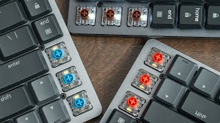 Video thumbnail for Logitech MX Mechanical Switch Sound Test (No Talking) Blue vs Brown vs Red Comparison by Adam Talks Tech