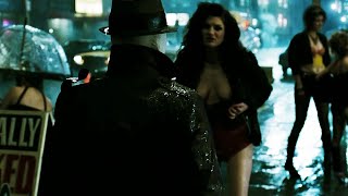 Watchmen Rorschach walks through the noir city at night. Rorschach&#39;s Journals