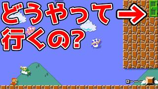 パッと見入れないドアをコントローラーガチャガチャで無理矢理入る男【マリメ2/マリオメーカー2】