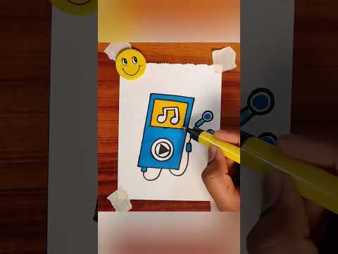 Happy National Ipod day🎶 |Ipod drawing 😍|#songs #ipod #ipodtouch #music #musicdevice #shorts 😊❤
