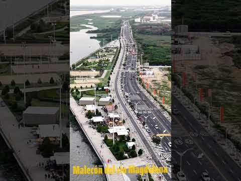 Malecón del rio Magdalena Barranquilla Colombia  #drone #turismo #dji
