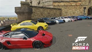 Forza Horizon 4 | Cleanest Stance/Widebody Car Meet! - Cruise & Drifts | 800+HP Widebody R32 Build