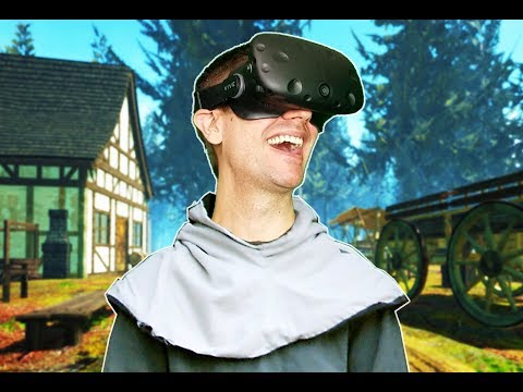 BUILDING, CRAFTING, AND SURVIVING MEDIEVAL TIMES IN VR! - Yore VR HTC VIVE Gameplay