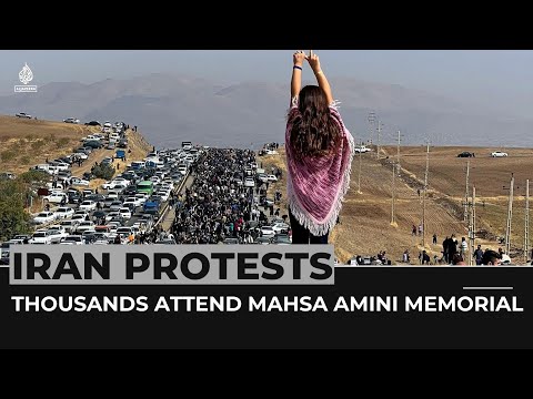 Clashes as thousands attend Mahsa Amini memorial in Iran’s Saqqez