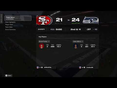 49'ers at Seahawks TTT26 s5w2