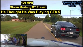 Mustang 5.0 (Stolen) Takes on  the Mighty Arkansas State Police| Guess What Happens.... #gta GTA5