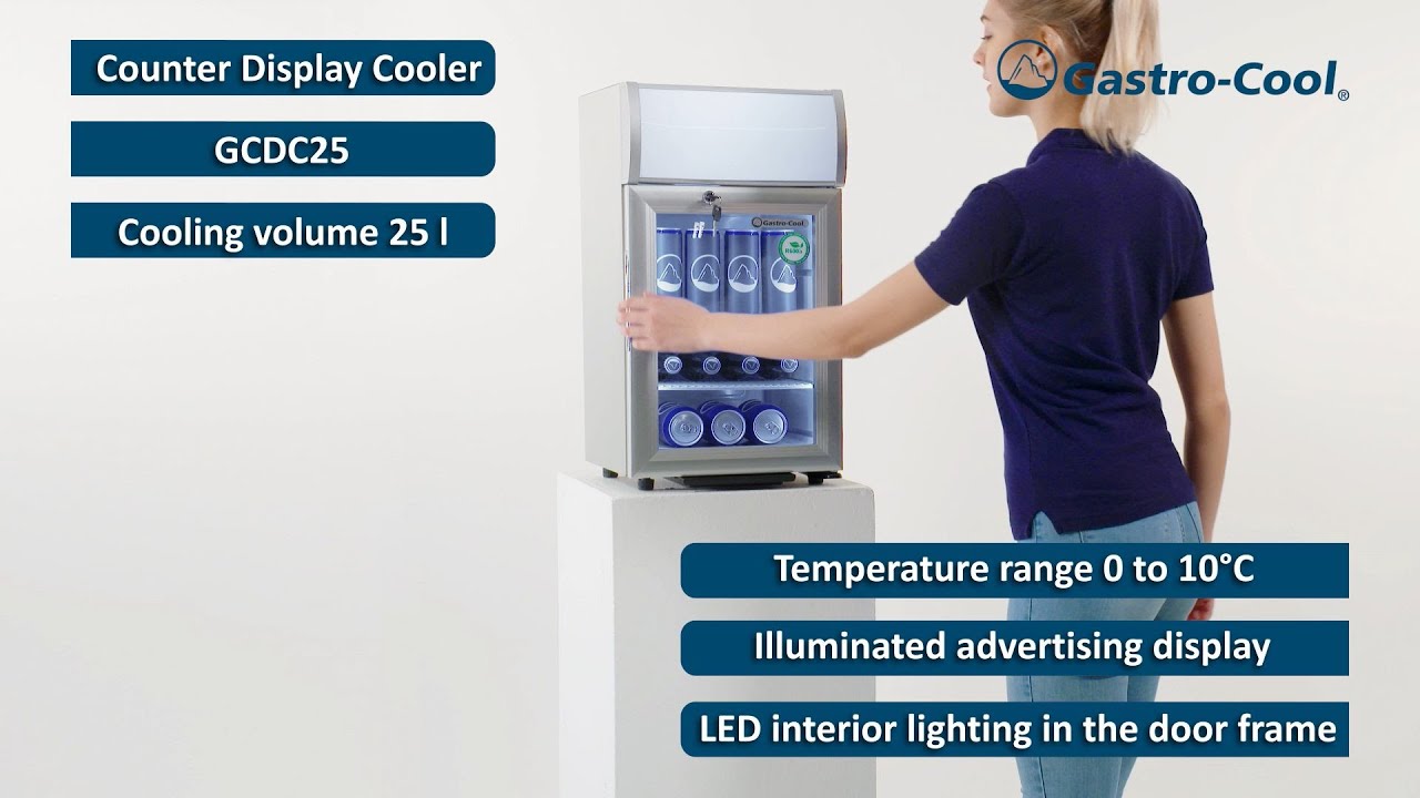 Display Cooler - small - silver/white - power LED - GCDC25