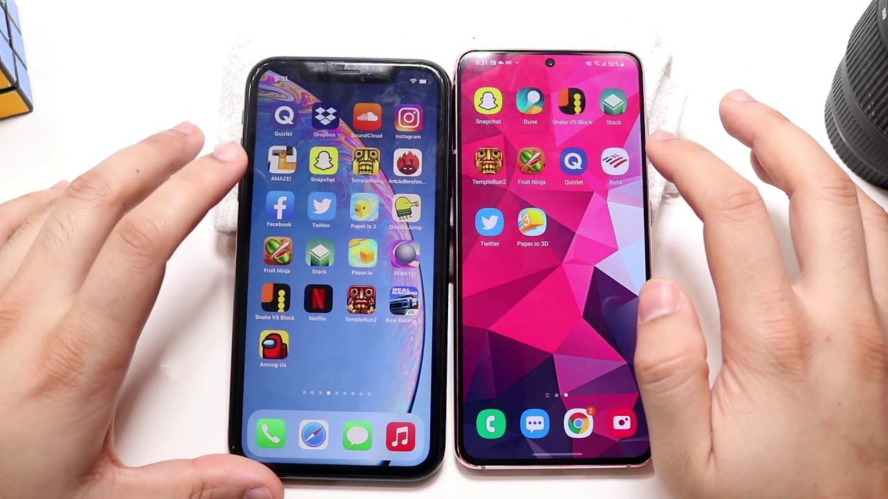 Samsung Galaxy S21 Vs iPhone XR Speed Comparison