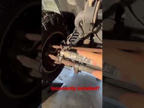 Incorrectly installed dual steering stabilizer?