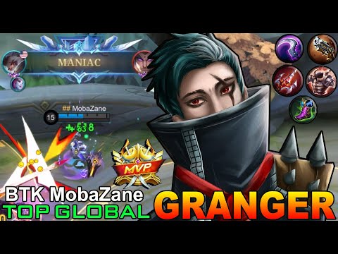 17 Kills + MANIAC Deadly Shotgun Granger Perfect Jungler - Top Global Granger By BTK MobaZane | MLBB