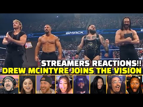 Drew McIntyre Joins the Vision Streamers Reactions Compilation | WWE Smackdown 14 Nov 2025
