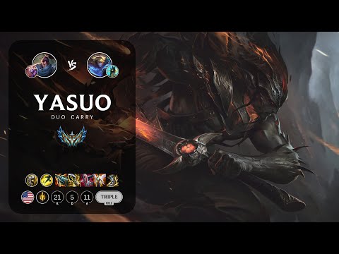 Yasuo ADC vs Ezreal - NA Challenger Patch 13.18