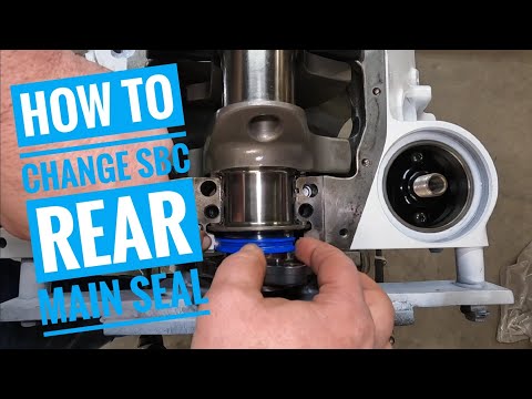 How to install a 2 piece rear main seal with the crank still in the block on my 339 sbc stroker.