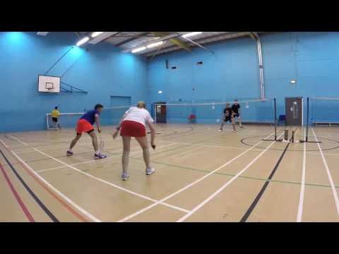 Badminton Doubles - Andrew/Kelly vs Eric/Matt