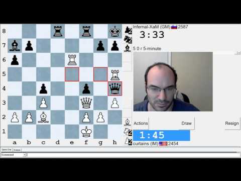 5 minute chess #528: IM Greg Shahade vs GM Ponkratov Pavel