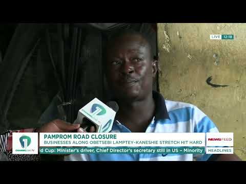 Pamprom Road Closure Hurts Businesses Along Obetsebi Lamptey–Kaneshie Stretch