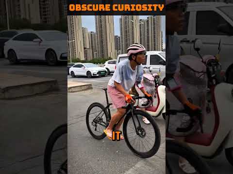 The thinnest bicycle in the world #curious #curiosity #bike