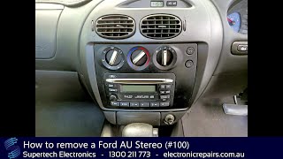 How to remove a Ford AU Stereo (#100)