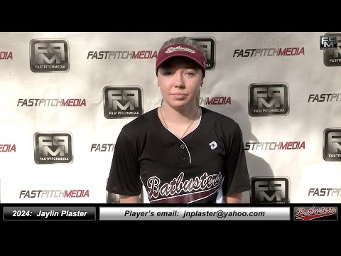 2024 Jaylin Plaster 4.0 GPA - Pitcher and Outfielder Softball Skills Video - Batbusters Gomes/Cox