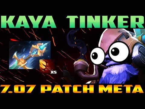KAYA TINKER - DOTA 2 PATCH 7.07 NEW META PRO GAMEPLAY