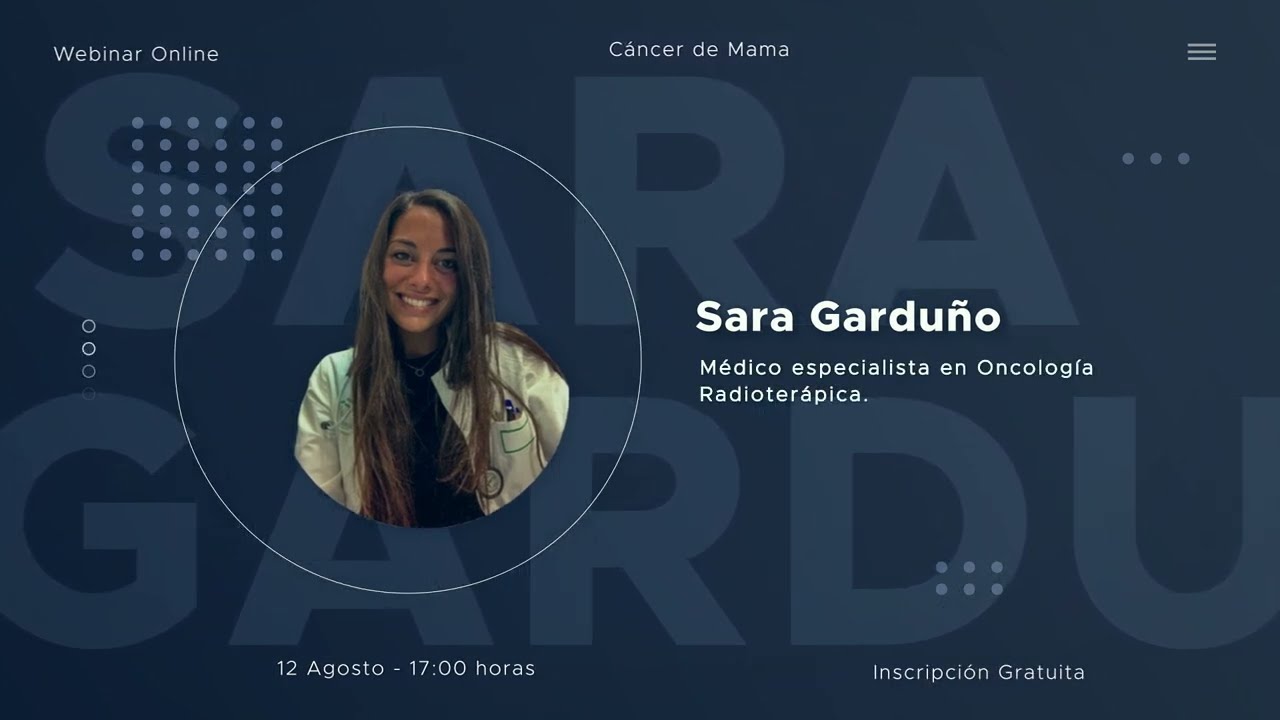 Video de presentación Webinar Cáncer de mama