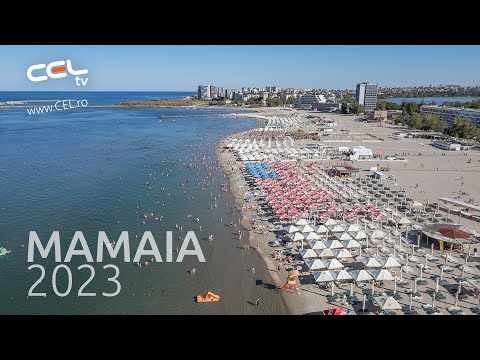 Mamaia 2023 - plaja multa, oameni putini - drona CEL.ro