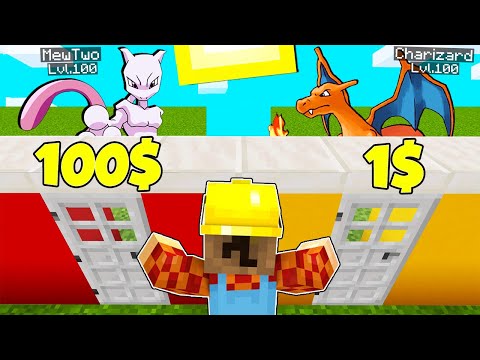 GUESS THE COST OF LEGENDARY POKEMON IN MINECRAFT ITA!!